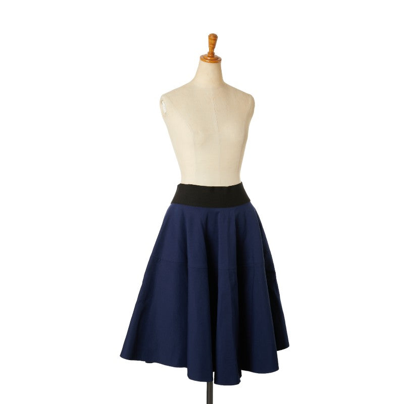 Marni Cotton Polyester Skirt Navy Black