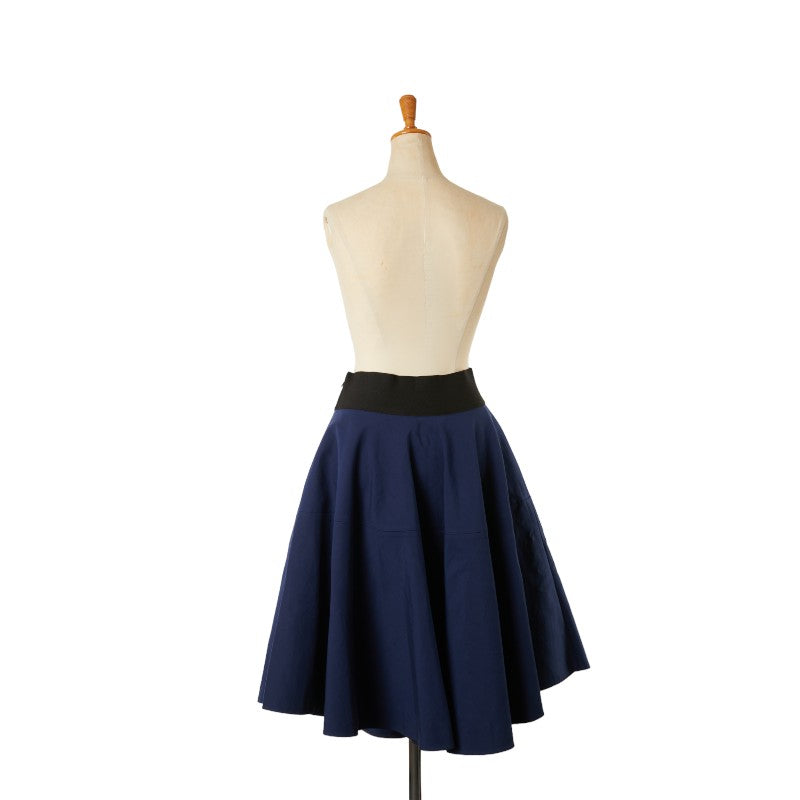 Marni Cotton Polyester Skirt Navy Black