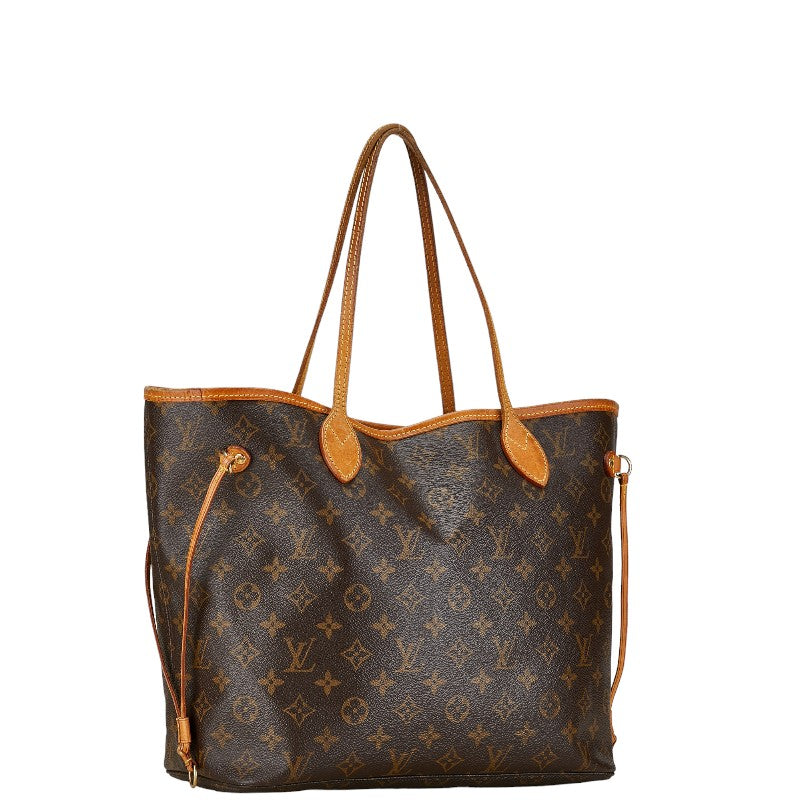 Louis Vuitton Monogram Neverfull MM Tote Bag M40156 Brown PVC Leather in Very Good Condition