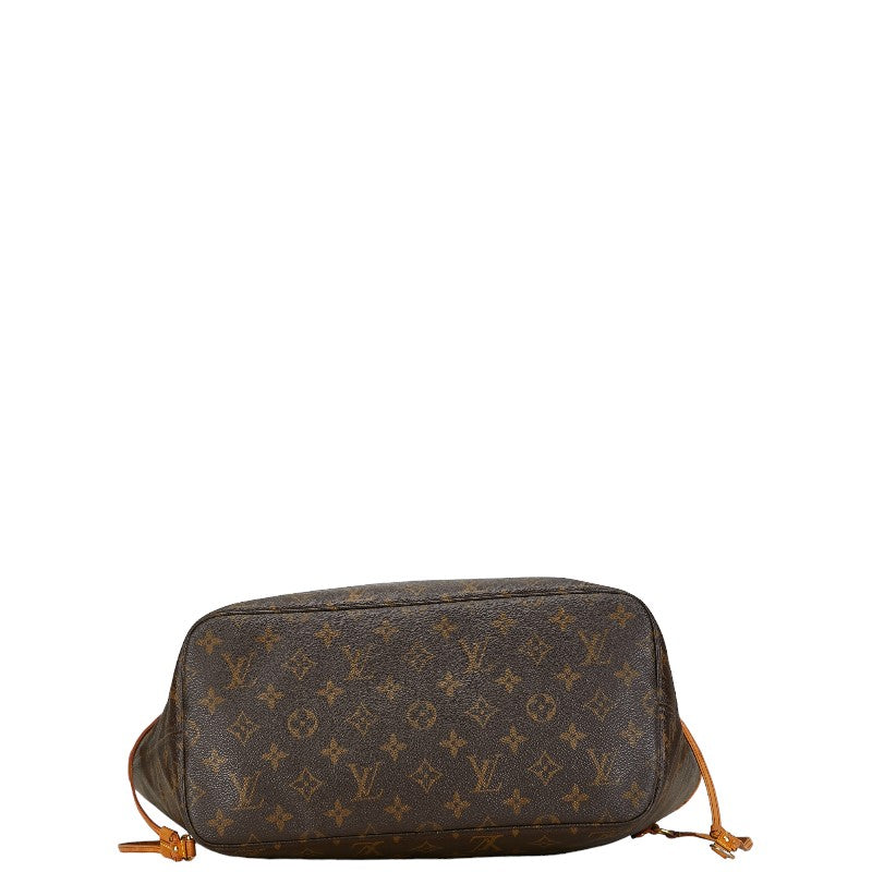 Louis Vuitton Monogram Neverfull MM Tote Bag M40156 Brown PVC Leather in Very Good Condition