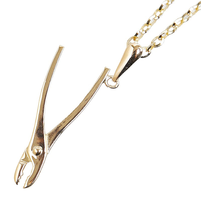 UNOAERRE K18YG Yellow Gold Pliers Motif Necklace