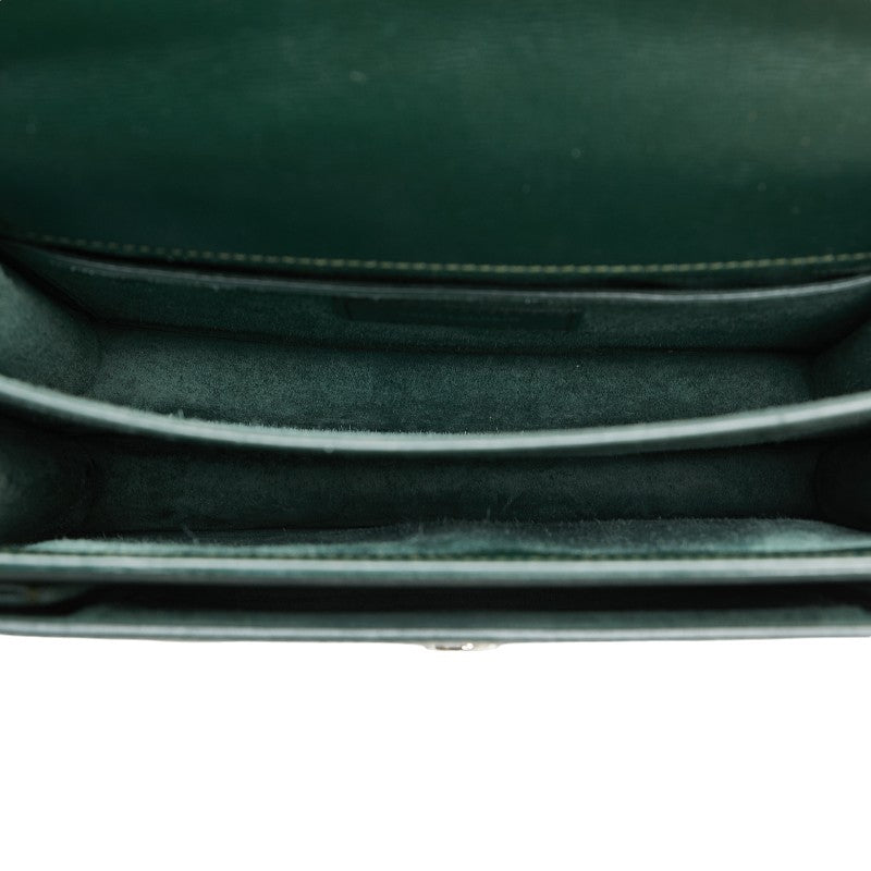 Yves Saint Laurent Sunset Medium Shoulder Bag Green Leather