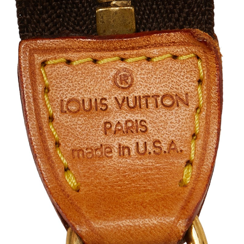 Louis Vuitton Monogram Pochette Accessoire Handbag Brown