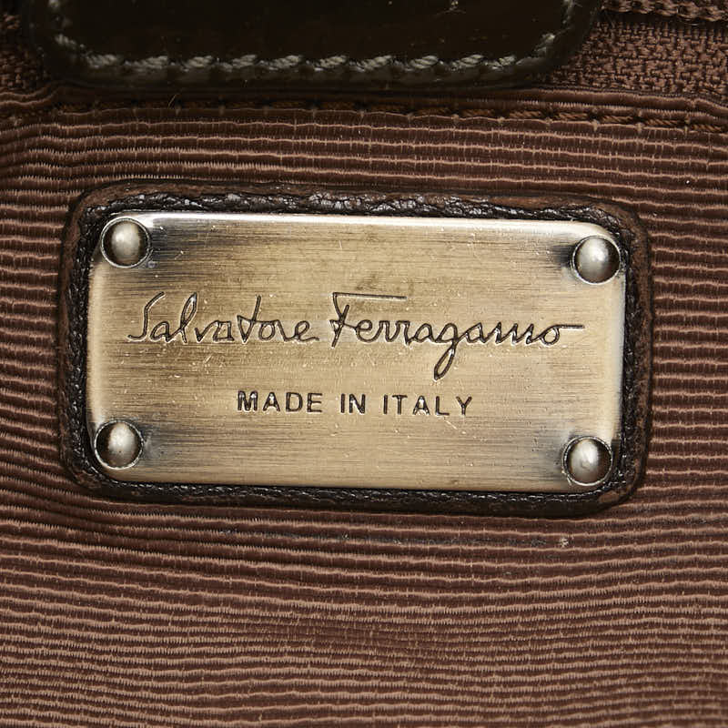 Salvatore Ferragamo Vara Leather Handbag Shoulder Bag