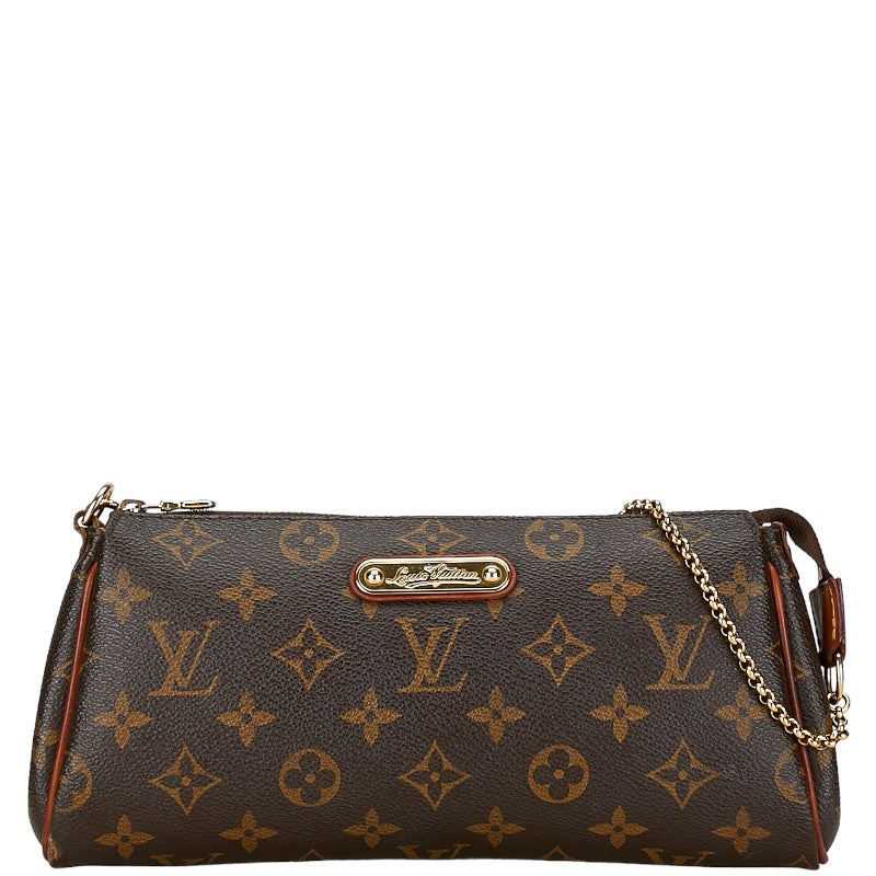 Louis Vuitton Monogram Eva Chain Handbag M95567 Brown PVC Leather