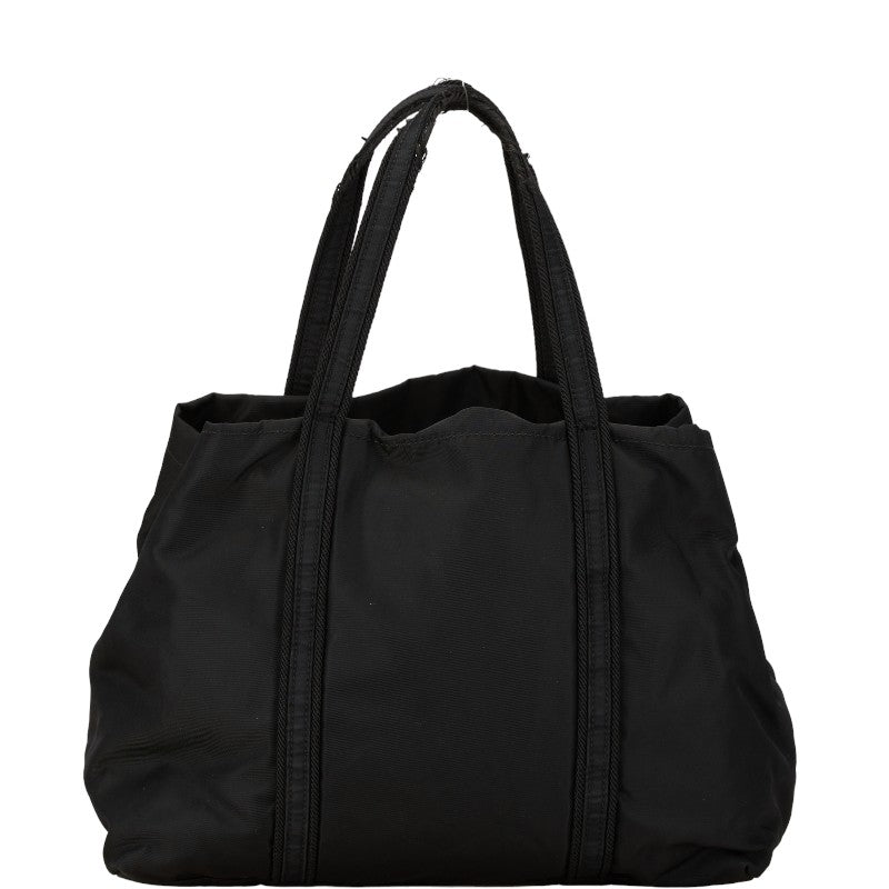 Prada Nylon Logo Handbag Black