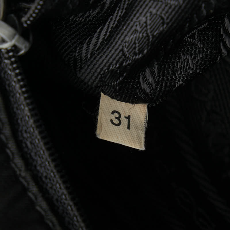 Prada Nylon Logo Handbag Black