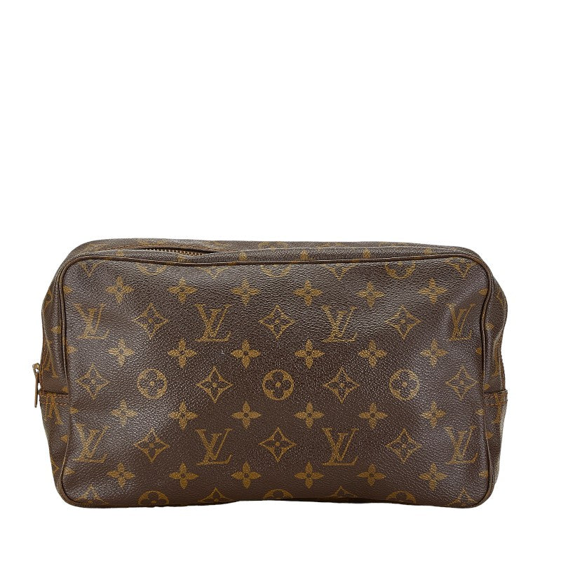 Louis Vuitton Monogram Toiletry Pouch M47522 Brown PVC Leather in Very Good Condition