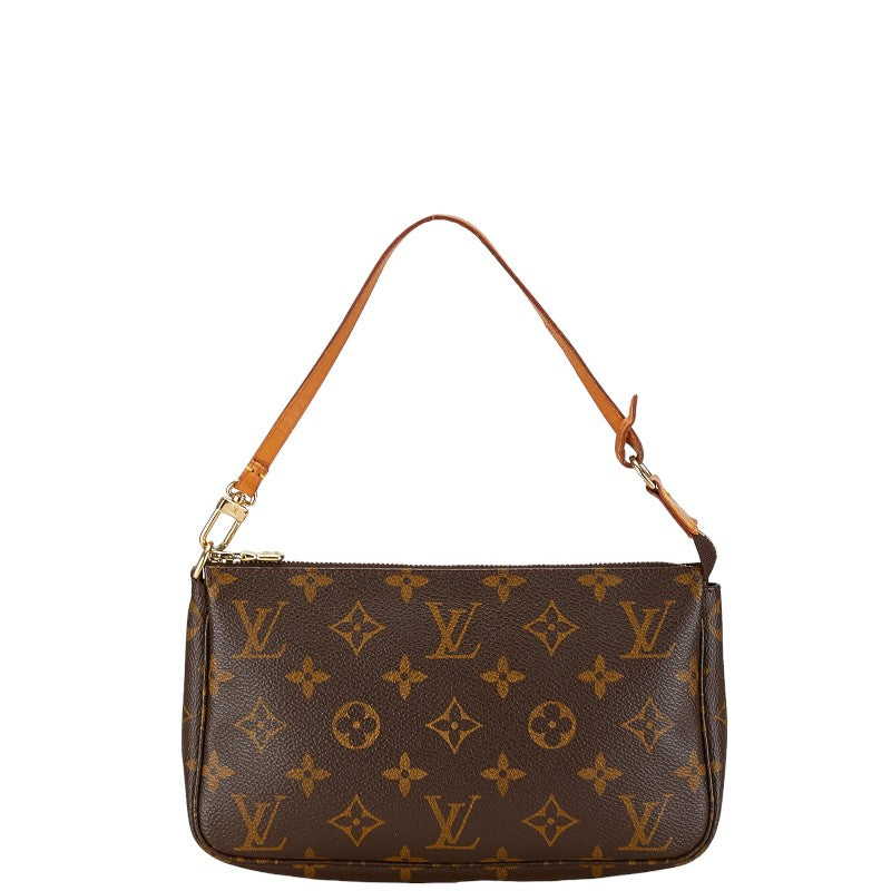 Louis Vuitton Monogram Pochette Accessoire M51980 Brown PVC Leather in Very Good Condition