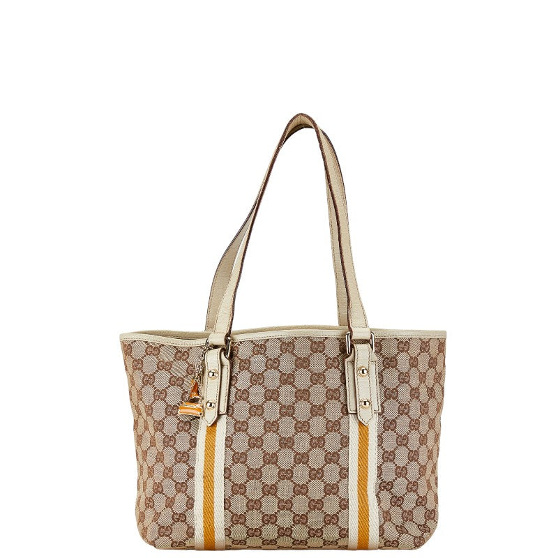 Gucci GG Canvas Sherry Line Tote Bag 137396