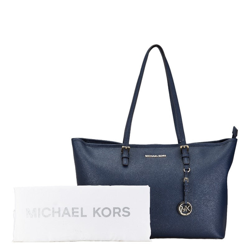 Michael Kors Leather Tote Bag Navy