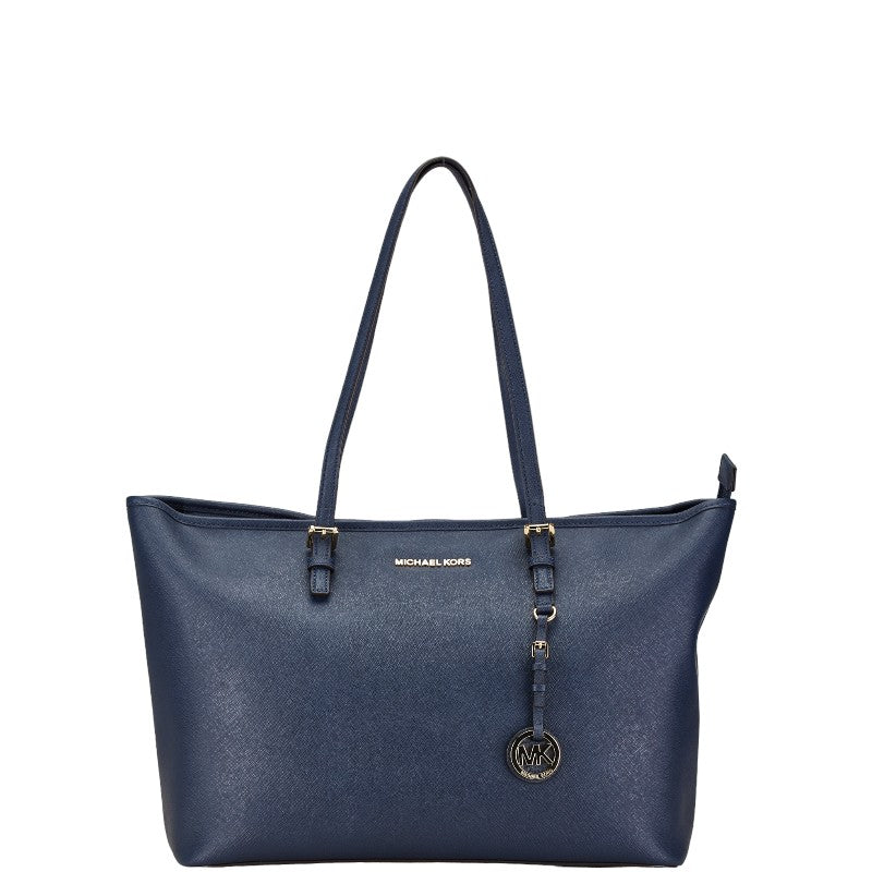 Michael Kors Leather Tote Bag Navy