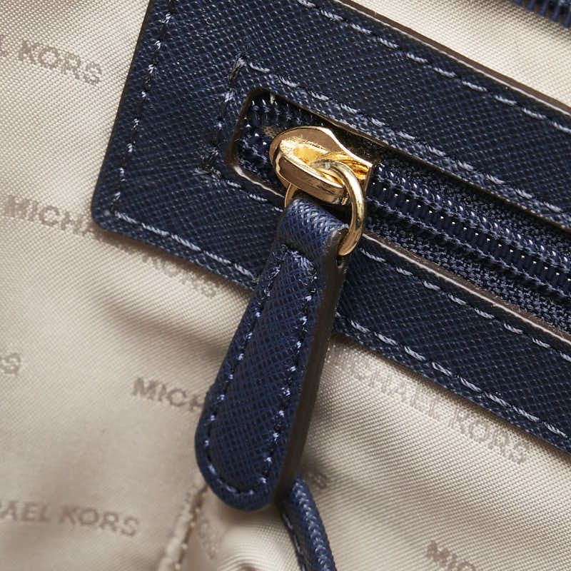 Michael Kors Leather Tote Bag Navy