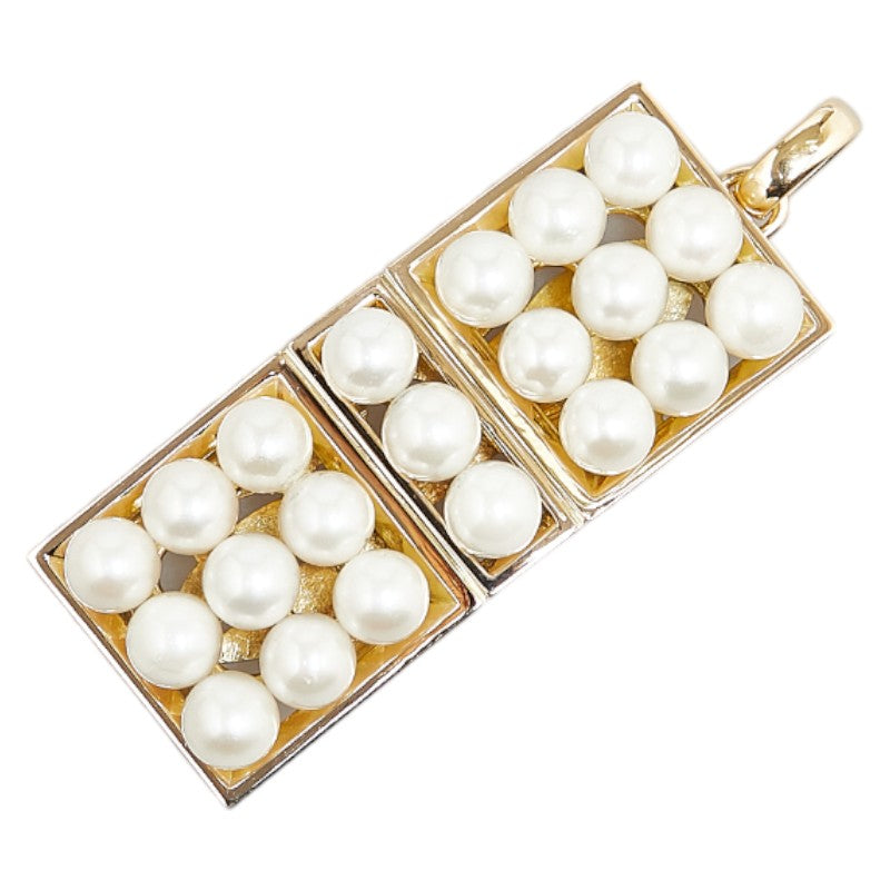 Tasaki K14YG K18YG Yellow Gold Akoya Pearl Pendant