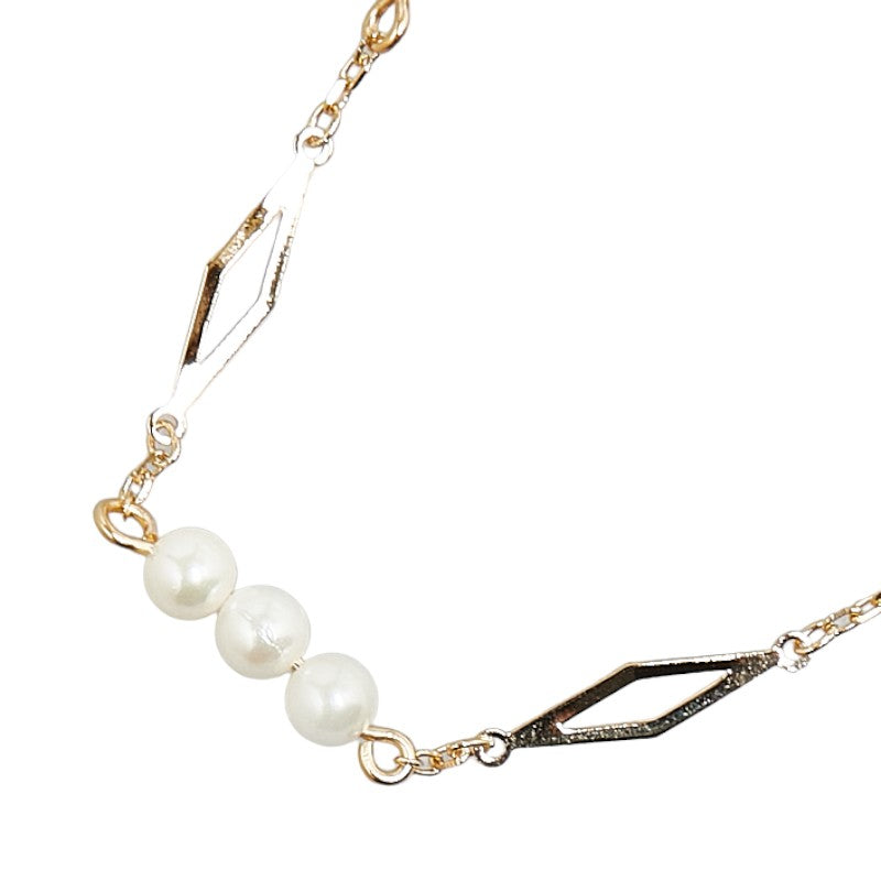 K18YG Yellow Gold Pearl 3-3.3mm Bracelet