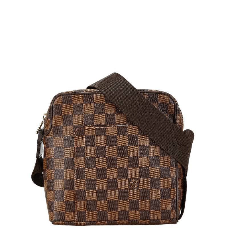 Louis Vuitton Damier Olaf PM Shoulder Bag N41442 Brown PVC Leather in Very Good Condition