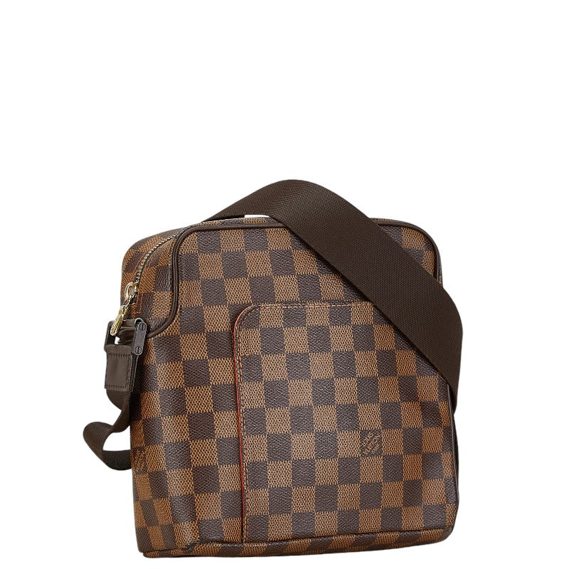 Louis Vuitton Damier Olaf PM Shoulder Bag N41442 Brown PVC Leather in Very Good Condition