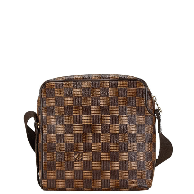 Louis Vuitton Damier Olaf PM Shoulder Bag N41442 Brown PVC Leather in Very Good Condition