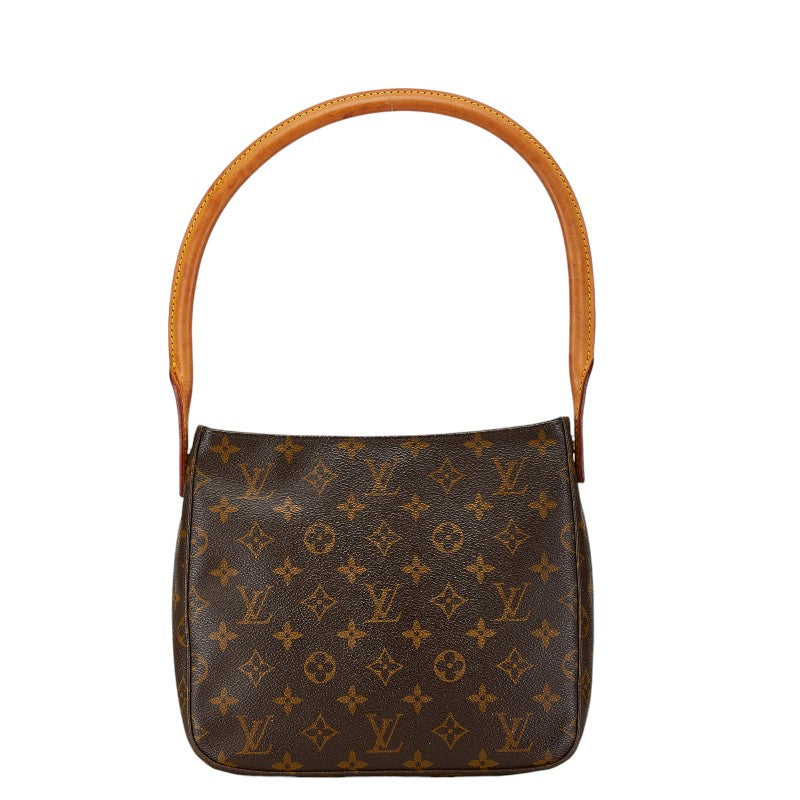 Louis Vuitton Monogram Looping MM Shoulder Bag M51146 Brown PVC Leather