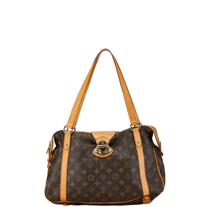 Louis Vuitton Monogram Stresa PM Handbag Shoulder Bag M51186 Brown PVC Leather in Very Good Condition