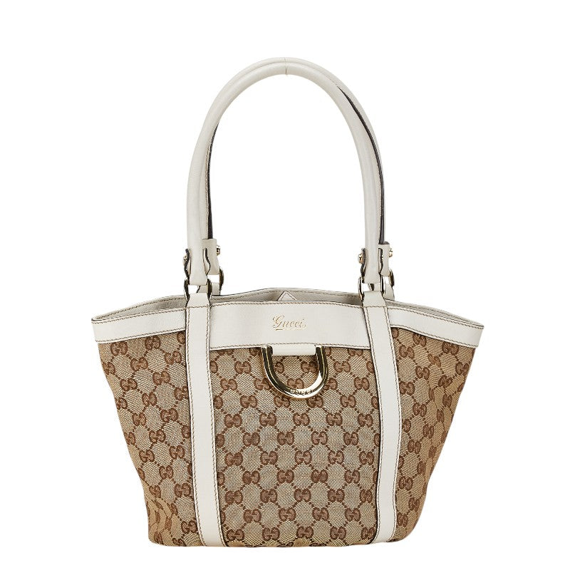 Gucci Canvas Leather Abbey Tote Bag 211983