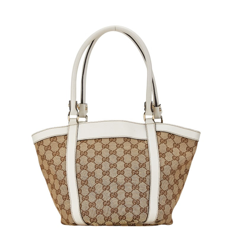 Gucci Canvas Leather Abbey Tote Bag 211983