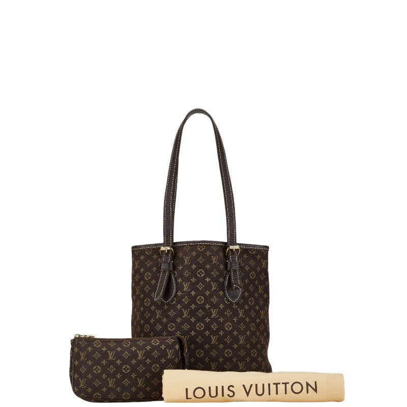 Louis Vuitton Monogram Mini Lin Bucket PM Tote Bag M95226 in Very Good Condition