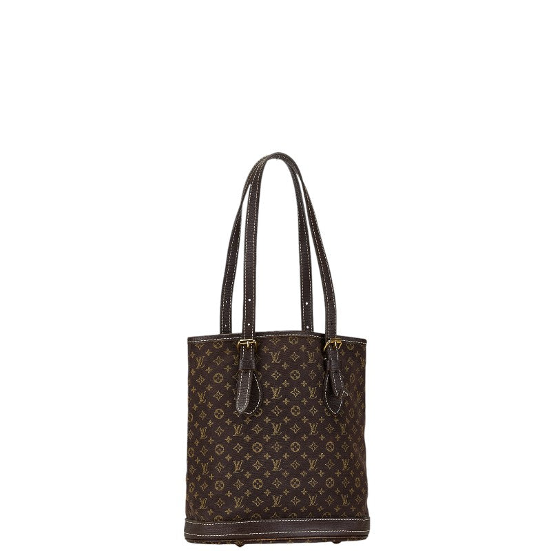 Louis Vuitton Monogram Mini Lin Bucket PM Tote Bag M95226 in Very Good Condition