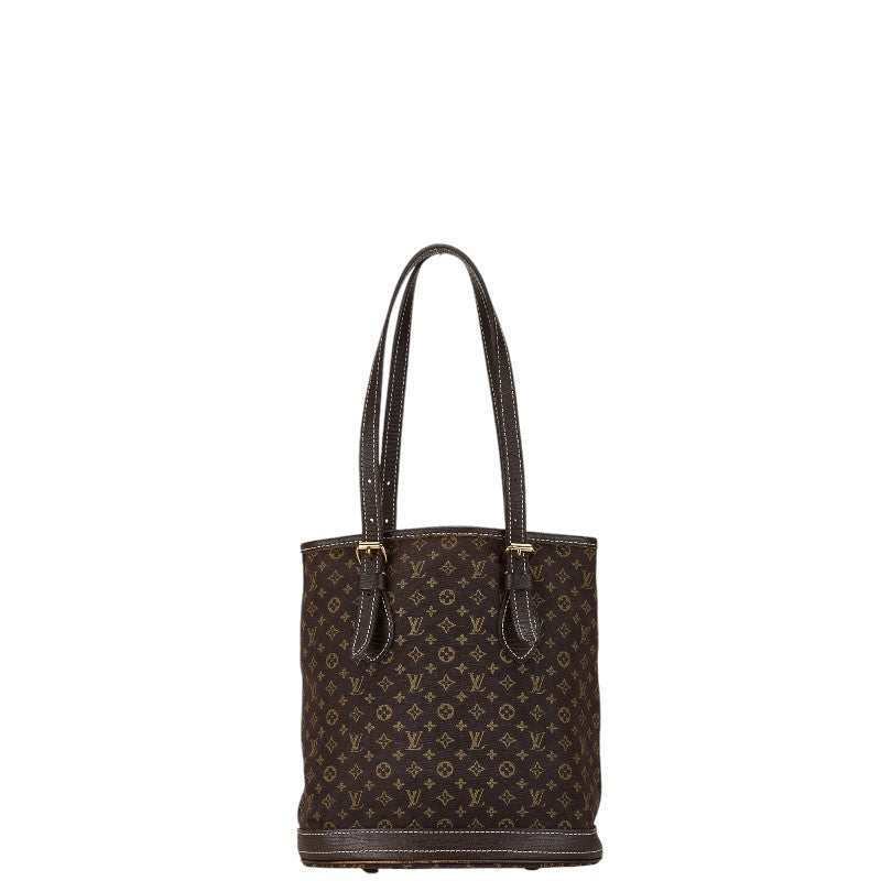 Louis Vuitton Monogram Mini Lin Bucket PM Tote Bag M95226 in Very Good Condition