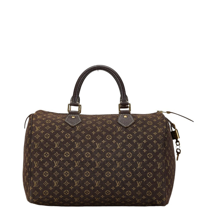 Louis Vuitton Monogram Mini Lin Speedy 30 Handbag M95224