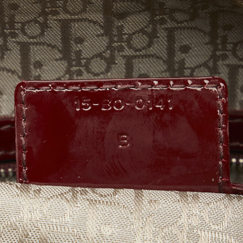 Dior Lady Dior Cannage Patent Leather Handbag