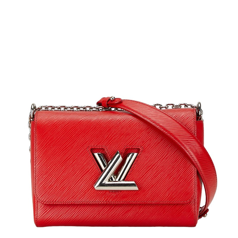 Louis Vuitton Twist MM Chain Shoulder Bag M50523 Red Leather in Very Good Condition