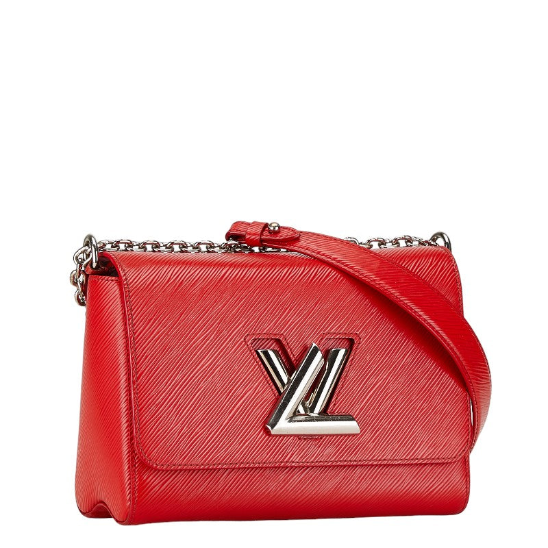 Louis Vuitton Twist MM Chain Shoulder Bag M50523 Red Leather in Very Good Condition