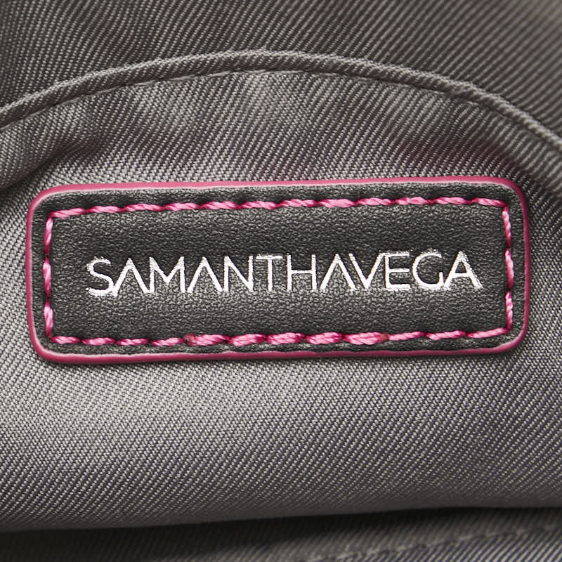 Samantha Vega Reversible Nylon Shoulder Bag Black