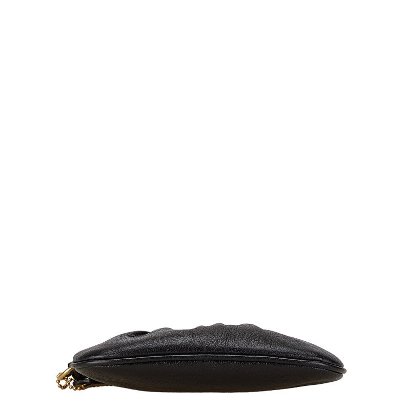 Coach Leather Pouch Black