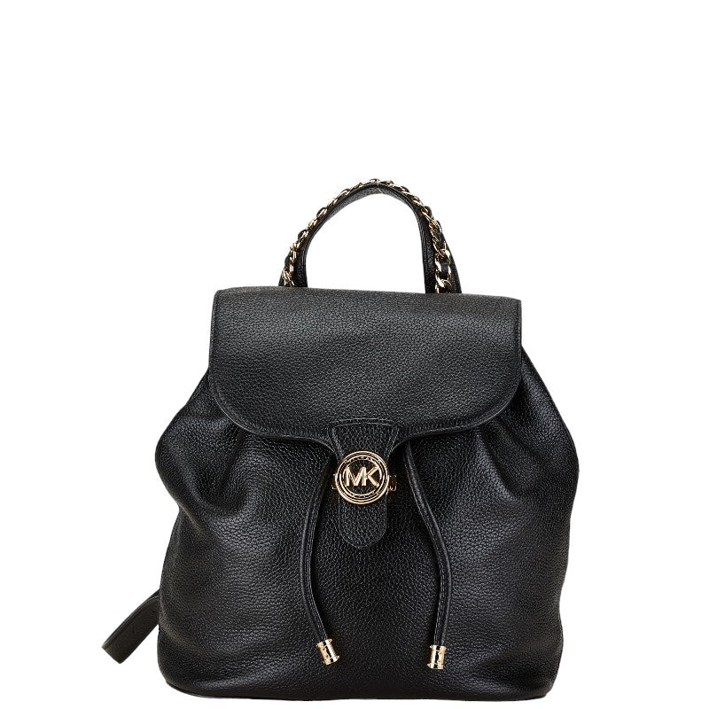 Michael Kors MINA Leather Backpack Black