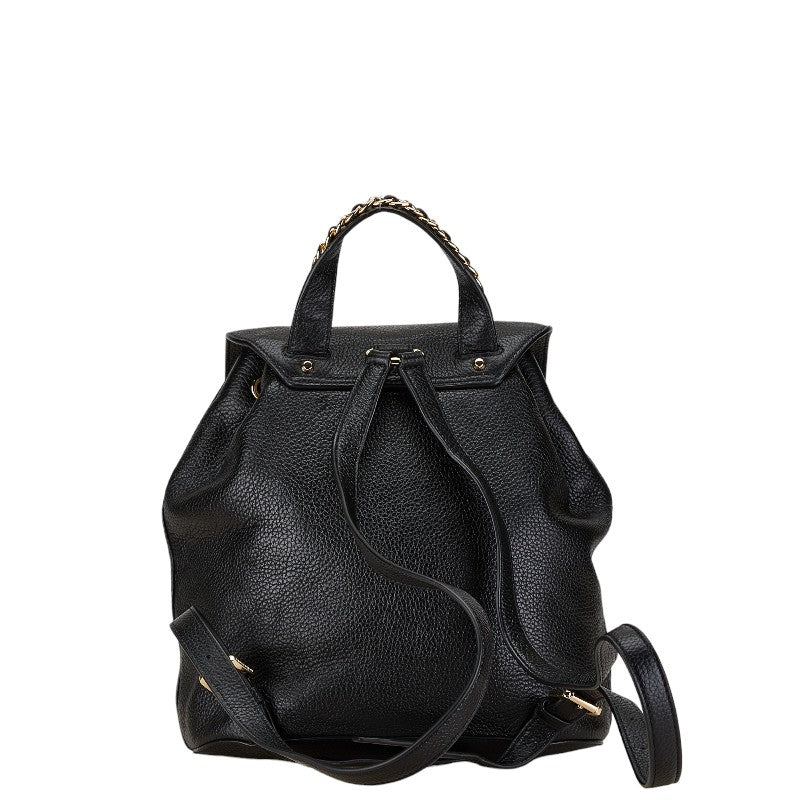 Michael Kors MINA Leather Backpack Black