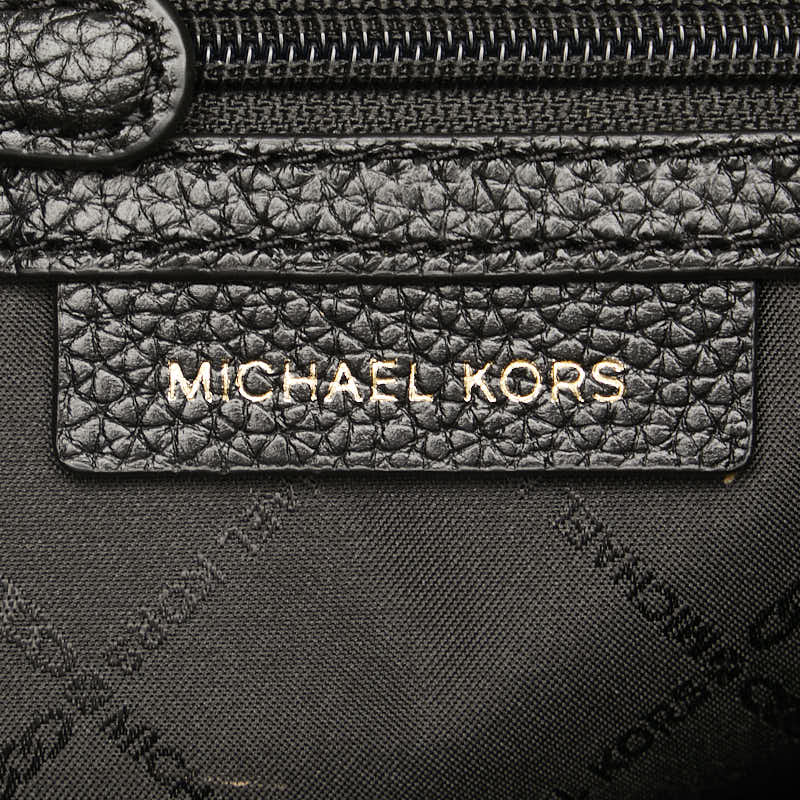 Michael Kors MINA Leather Backpack Black