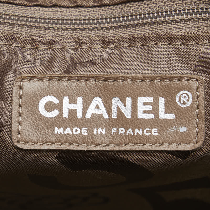 Chanel Suede Mademoiselle Coco Mark Chain Tote Bag