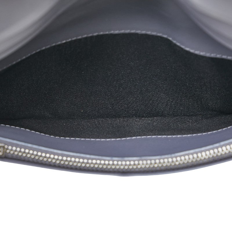 Loewe Anagram Leather Long Wallet Black Gray in Very Good Condition