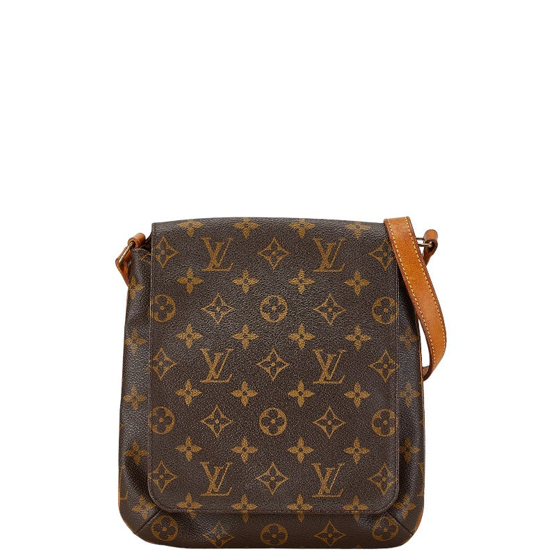 Louis Vuitton Monogram Musette Salsa Short Shoulder Bag M51258 Brown PVC Leather in Very Good Condition