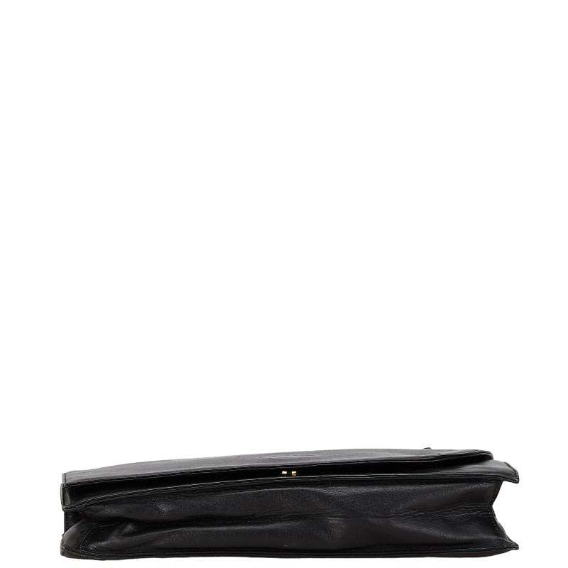 Valentino Leather Ribbon Clutch Bag