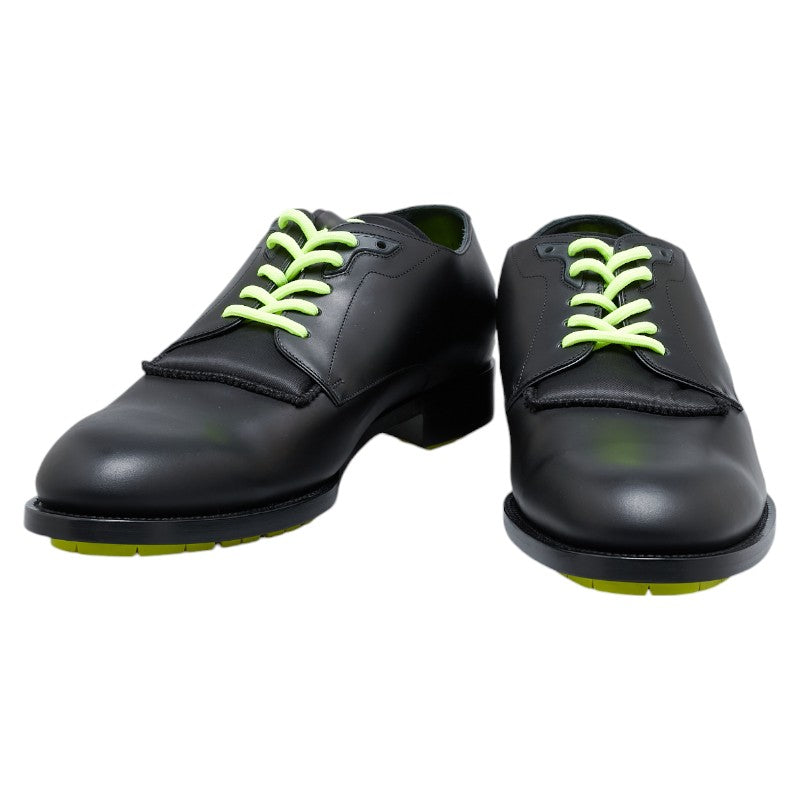 Louis Vuitton Leather Dress Shoes Black Neon Yellow