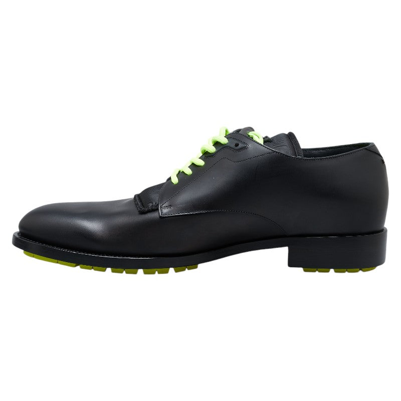 Louis Vuitton Leather Dress Shoes Black Neon Yellow