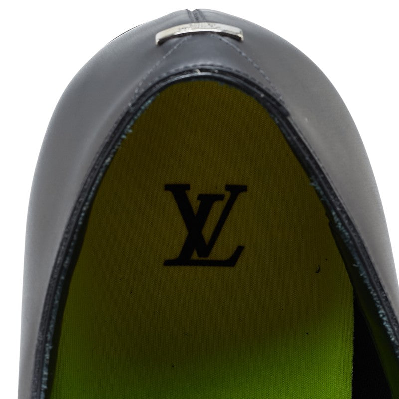 Louis Vuitton Leather Dress Shoes Black Neon Yellow