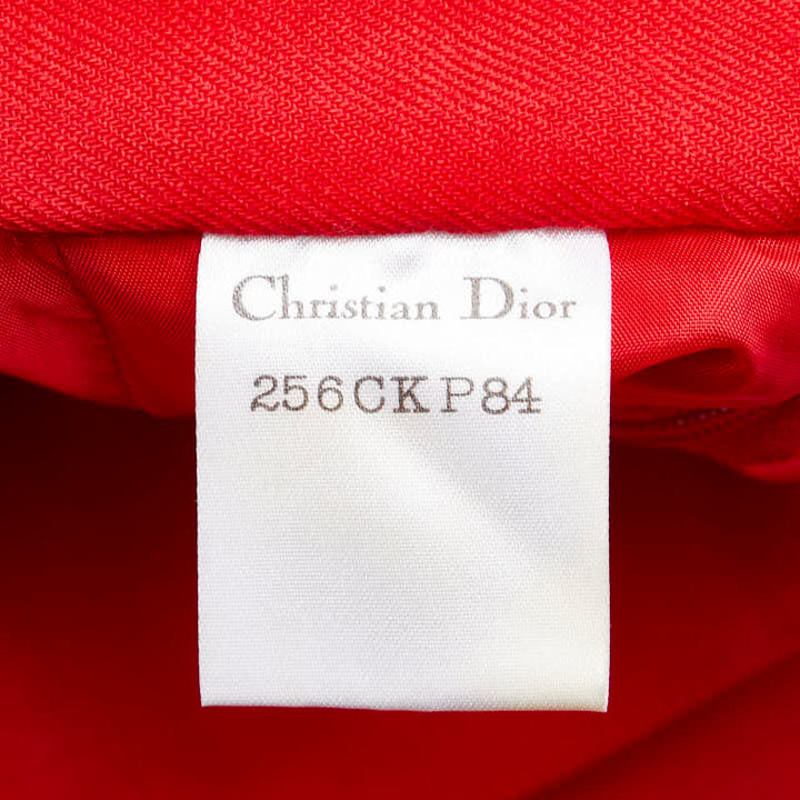 Dior Vintage Rayon Skirt Red S in Excellent Condition