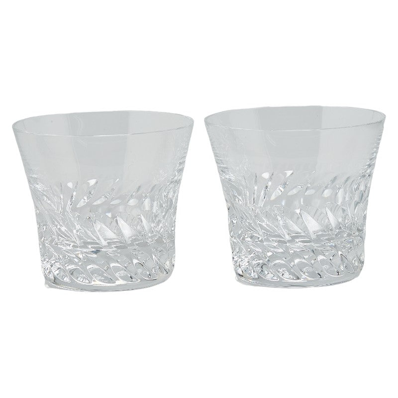 Baccarat Tiara Glass Tumbler 2016 Set of 2 Clear Glass in Excellent Condition