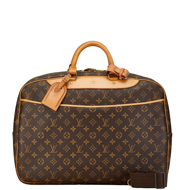 Louis Vuitton Monogram Alize 24H Boston Bag 2WAY M41399 Brown PVC Leather in Very Good Condition