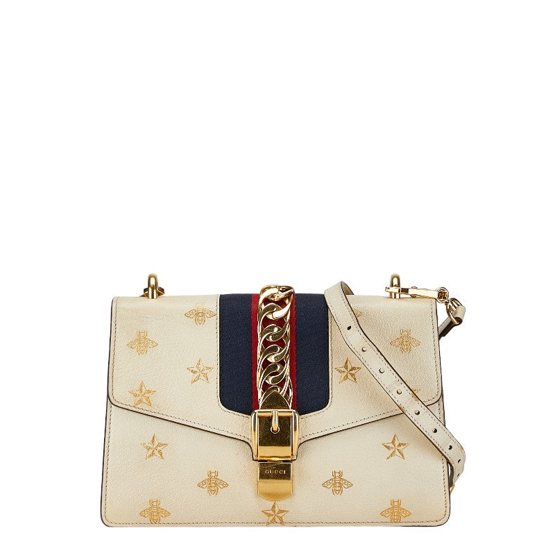 Gucci Sylvie Bee & Star Small Chain Shoulder Bag 524405