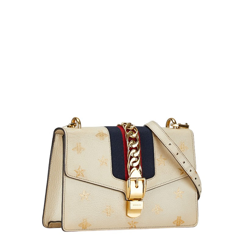 Gucci Sylvie Bee & Star Small Chain Shoulder Bag 524405